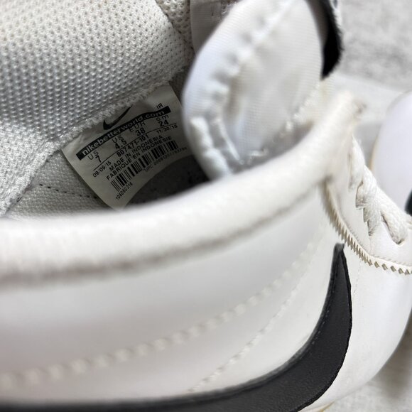 Nike Classic Cortez Leather Sneakers - Women's Size 7 - White Black - Picture 10 of 10